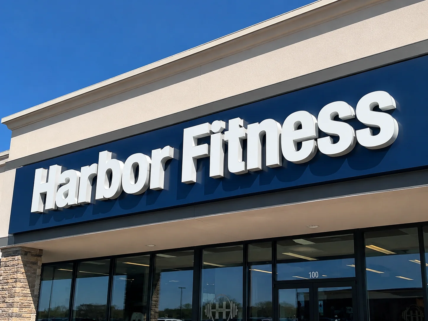 Harbor Fitness dimensional storefront letters — conceptual wood-sign and dimensional-sign design inspiration
