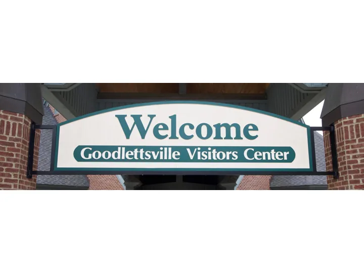 Goodlettsville Visitors Center Dimensional Welcome custom wood-look sign