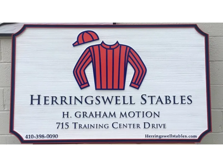 Herringswell Stables Custom Farm custom wood signage