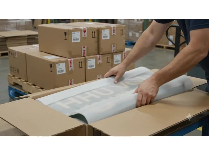 Sign Packaging custom wood-look sign